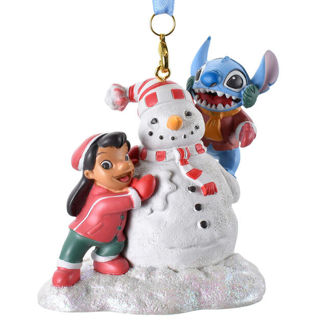 リロ＆スティッチ オーナメント 雪だるま Disney Christmas Ornament 2,200円 ※一部店舗限定