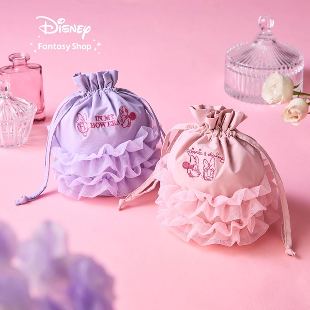 チュール巾着ポーチ「ミニー＆デイジー」｜￥3,490 （税込）