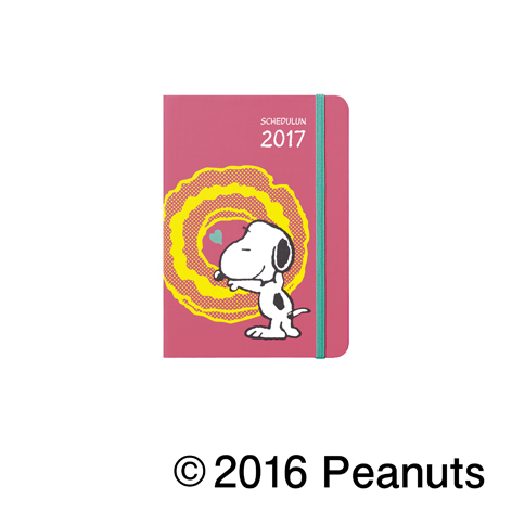 misdo SNOOPY スケジュールン2017 ピンク