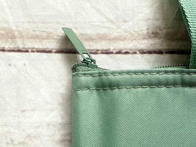 口にはファスナー付き