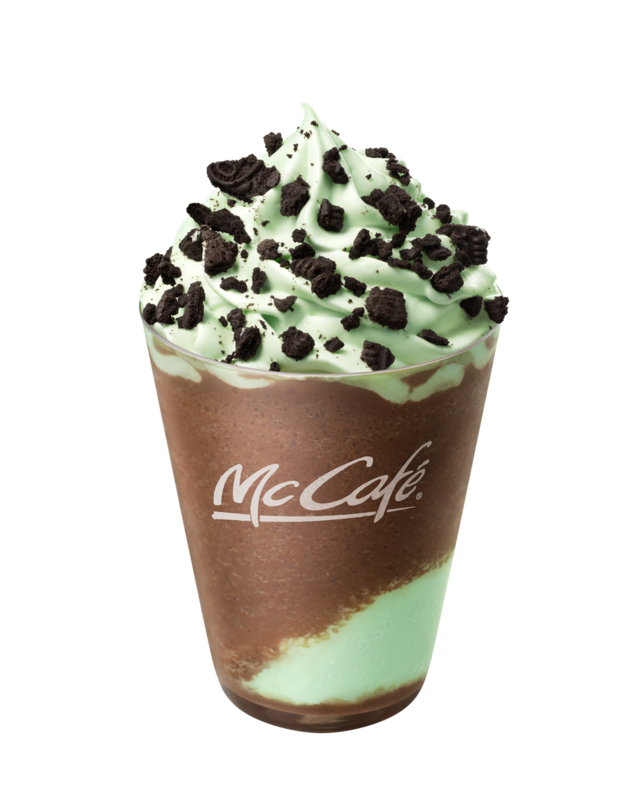 オレオ(R) クッキー チョコミントフラッペ Mサイズ490円(税込)