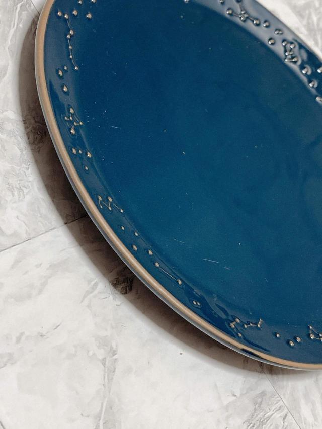 【ナチュラルキッチン】ラウンドプレート星座ネイビー／税込330円