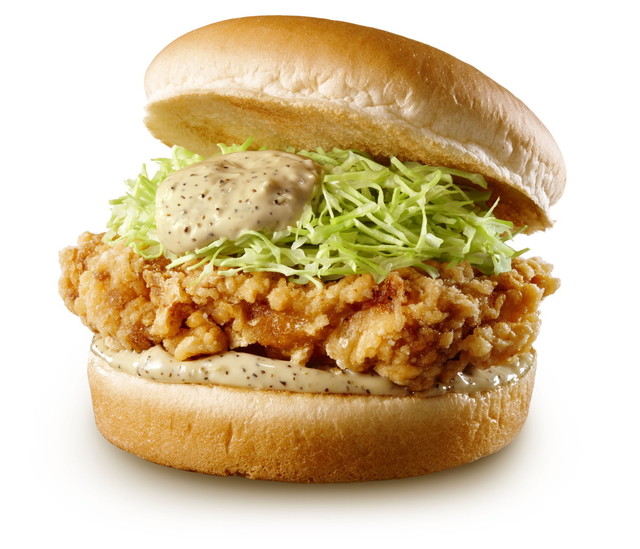 黒こしょうマヨチキンバーガー