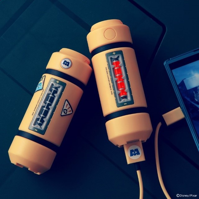 ピクサー モンスターズインク  エネルギータンク型 モバイルバッテリー2900mAh Hamee/3,400円/発売中 