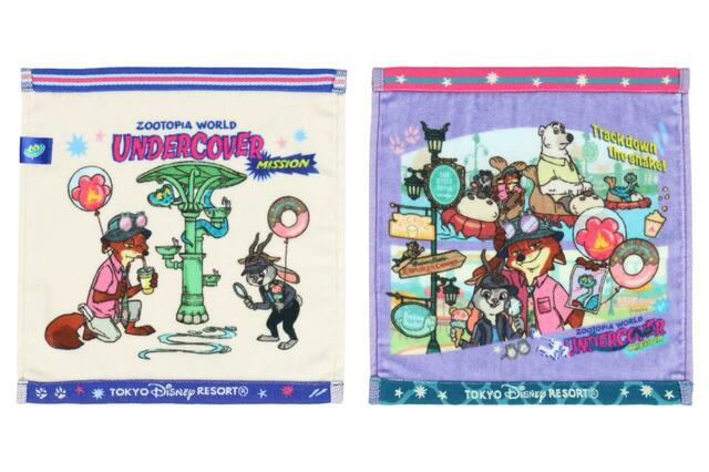 ミニタオルセット 1,800円｜東京ディズニーリゾート『ズートピア2』グッズ｜販売店舗：東京ディズニーランド「グランドエンポーリアム」、東京ディズニーシー「スチームボート・ミッキーズ」｜発売日：2025年11月26日（水）