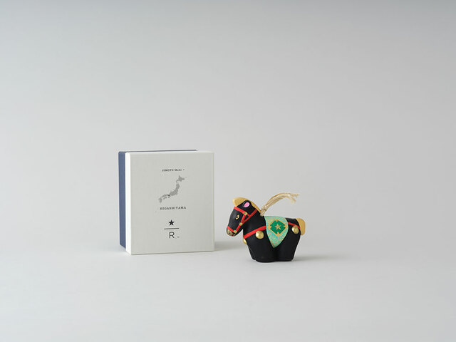 『JIMOTO Made+ 東山 干支土鈴午 黒』各￥4,900