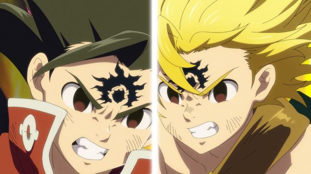 ゲルドリスとメリオダス　『七つの大罪』 © 鈴木央・講談社／2021「劇場版 七つの大罪」製作委員会