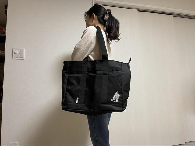 【MOOMIN 撥水 MULTI BIG TOTE BAG BOOK】肩からかけてもラクラク