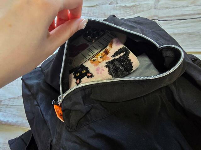 フロントのポケットにもたくさん入ります！