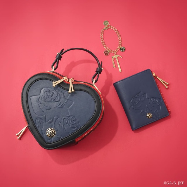 【SAMANTHAVEGA×呪術廻戦】釘崎野薔薇 ショルダーバッグ ¥19,800、折財布 ¥15,400、チャーム ¥4,950