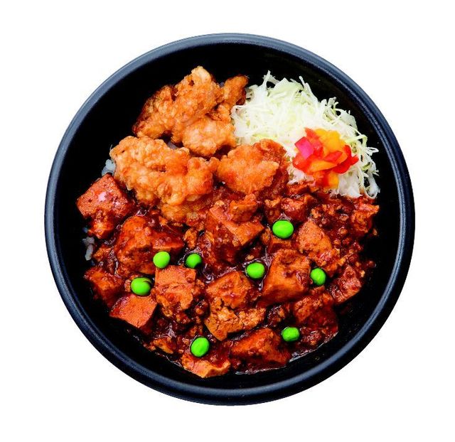 特盛り 唐あげ麻婆豆腐丼