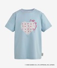 【Cath Kidston × Hello Kitty】ベーシックTシャツ Sax 7,700円／TシャツはCath Kidstonで人気のLace Heart仕様