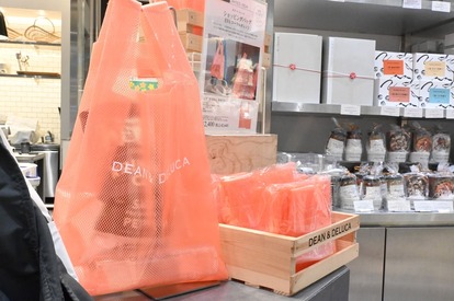 DEAN&DELUCA エコバッグ2個 DEAN & DELUCA ピンクエコバッグ2点