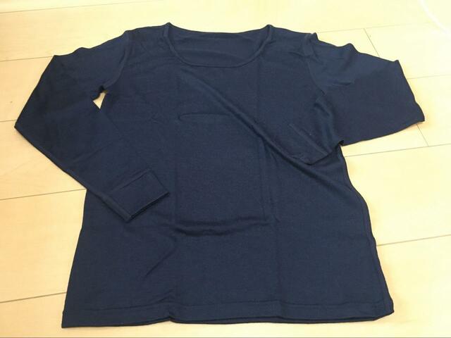 【ワークマン メリノウール 長袖ラウンドネックシャツ】着やすいラウンドネック