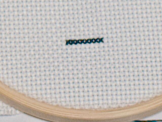 こんな感じで刺していきます！慣れれば簡単♪