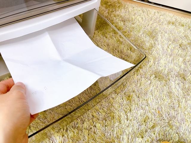 【アイリスオーヤマ スーパークリアチェスト SCE-1000】中身が透けて見えるのでどれくらい溜まったかが一目瞭然