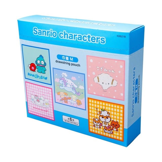 【サンリオ】「KBB21B　サンリオキャラクターズD ブラインド 巾着M BOXセット」（6枚入りBOX）6,930円