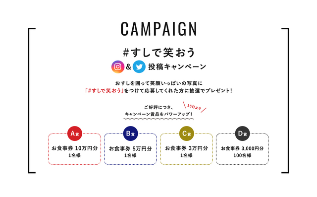 『#すしで笑おう』投稿キャンペーン