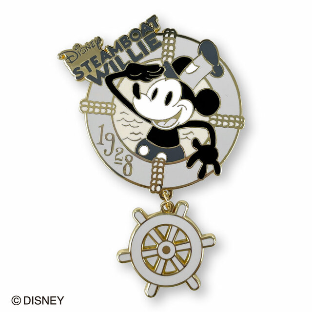 コレクションピンバッジ　蒸気船ウィリー　1,980円