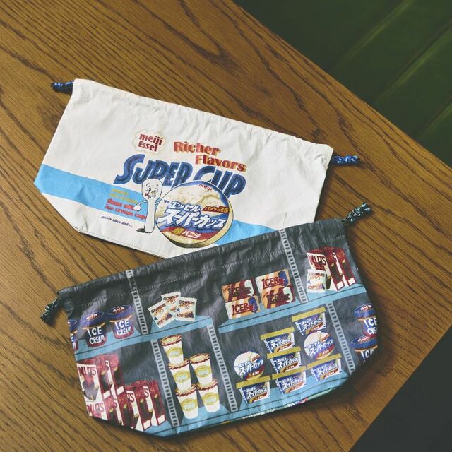 巾着＜¥1,980（税込）＞【niko and ... ×「明治 エッセル スーパーカップ」コラボレーション】