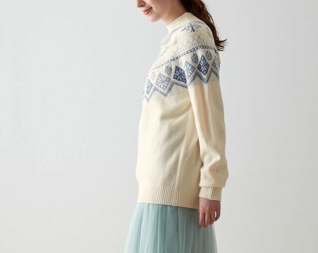 ノルディック風ニットプルオーバー「オラフ」