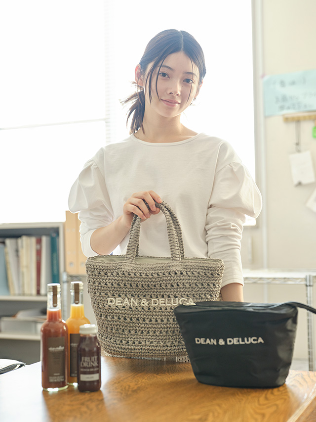 【DEAN ＆ DELUCA | BEAMS COUTURE　クロッシェバスケットバッグ】取り外し可能な保冷インナーバッグも付属！おしゃれな2WAY仕様です