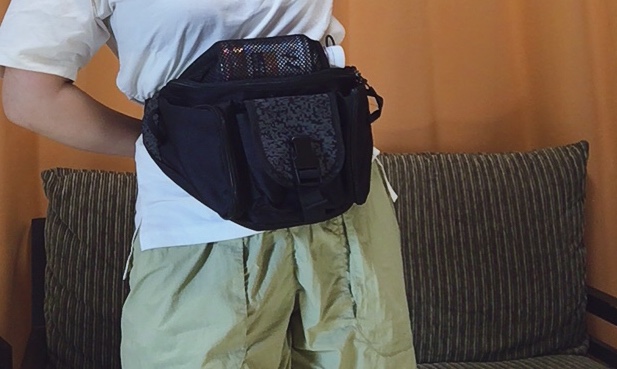【ワークマン CORDURA(R)(コーデュラ) ウエストバッグ】ウエストバッグとしても、ボディバッグとしても使えます