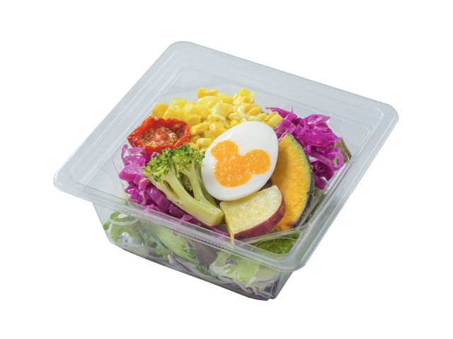 ローストベジタブルとエッグのサラダ、トマトオニオンドレッシング