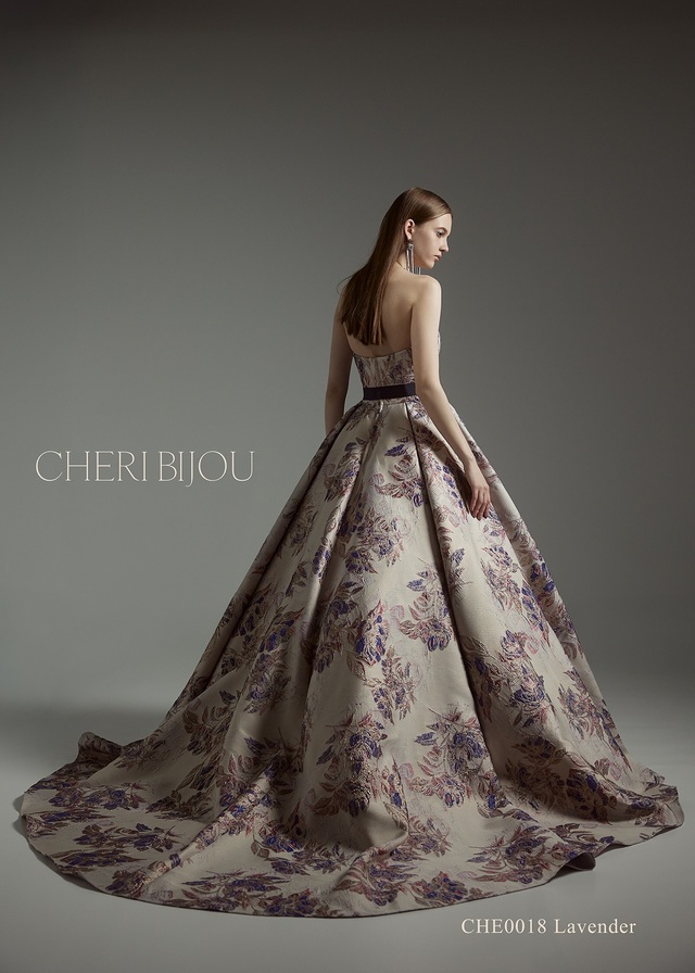 【クラウディア】CHERI BIJOU(シェリービジュー)新作ウェディングドレス|CHE0018_Lavender