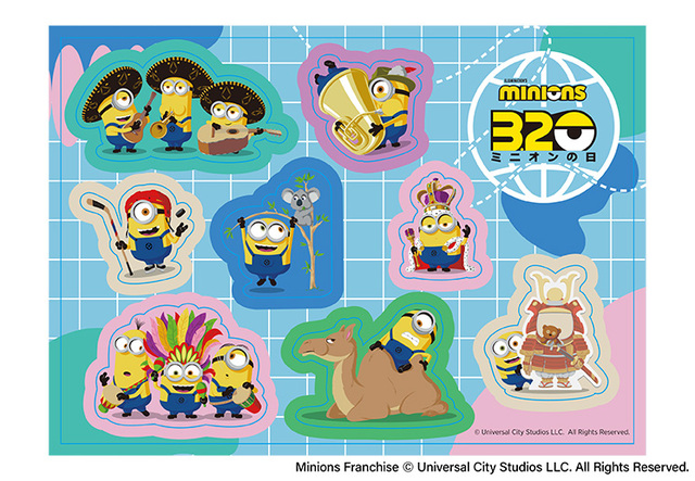 「“BELLO WORLD”の限定ステッカー」＜期間：2025年3月19日～3月25日＞【【銀のぶどう×ミニオン】関西限定スイーツ「ミニオンinカンサイ」がステッカー付きになって新登場！】
