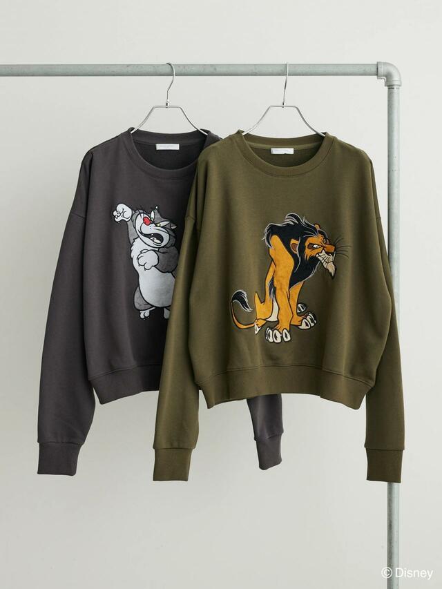 Villains/パッチワーク裏毛プルオーバー ¥4,990|Green Parks「ディズニーコレクション」