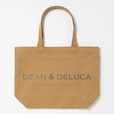 【DEAN & DELUCA「A BAG FOR HAPPINESS 2025」カフェオレ/Lサイズ】約縦32×横45×マチ13cm。大容量サイズでまとめ買いにも便利!