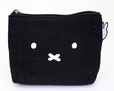 【ミッフィー】帆布ポーチS　フェイスブラック