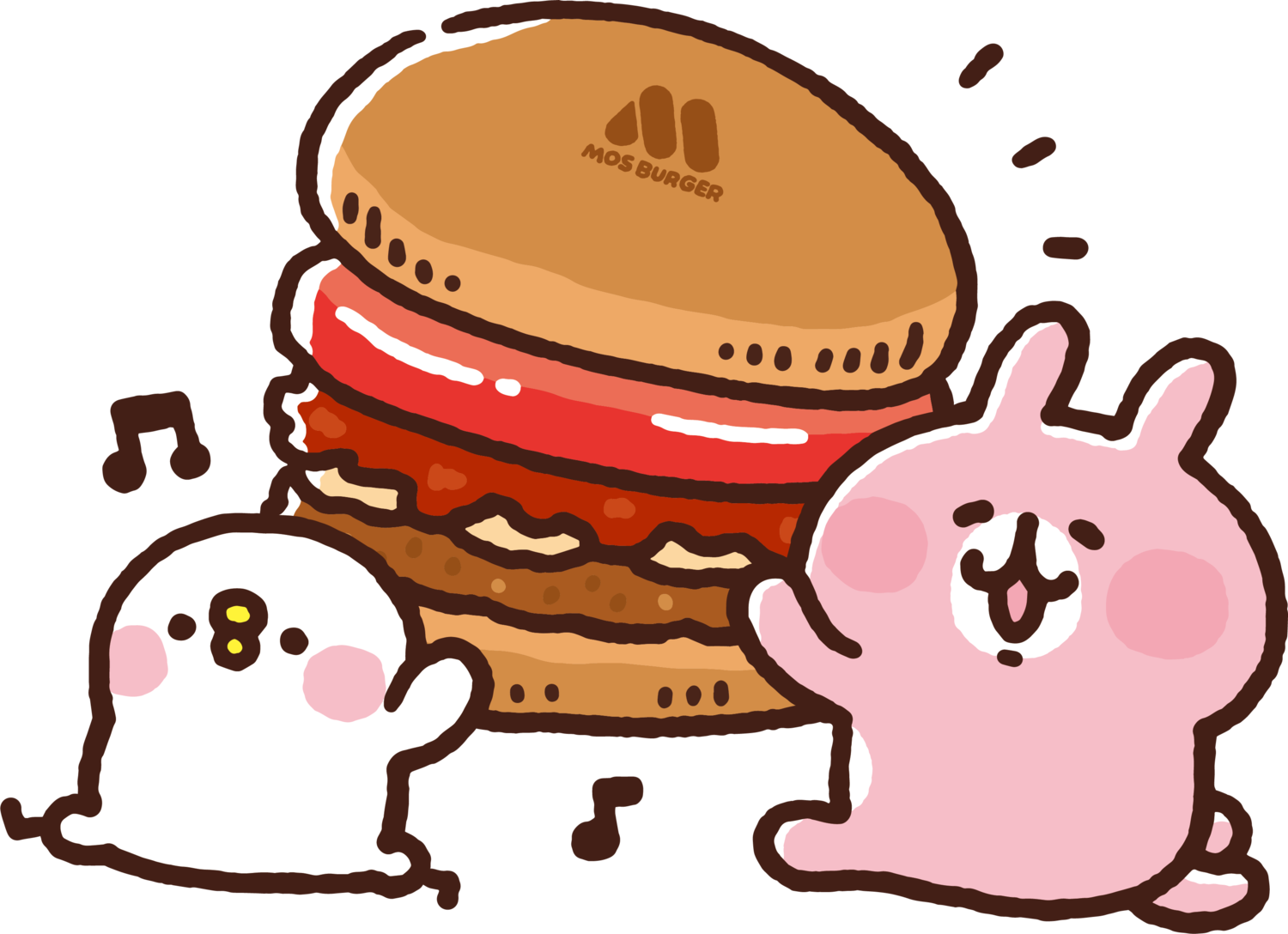 モスバーガー の カナヘイの小動物 コラボ 超可愛い ピスケ うさぎ ねーねーねこ グッズ4種類 うまいめし