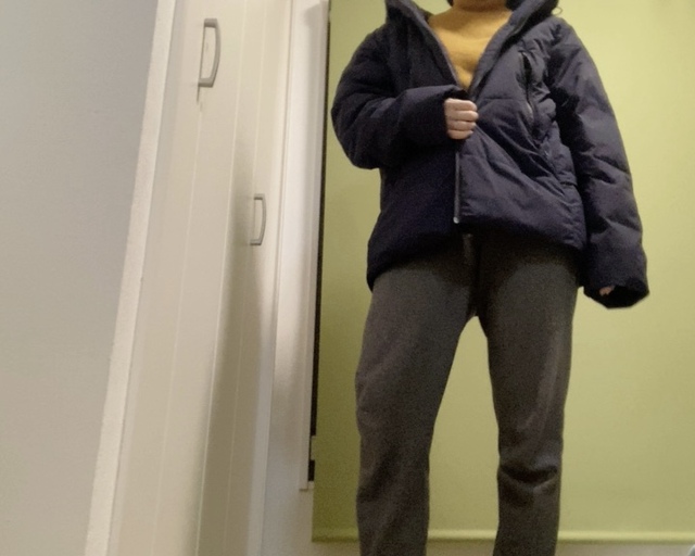 【ワークマン REPAIR-TECH(R)(リペアテック)洗えるフュージョンダウンフーディー】スウェットとの相性も◎