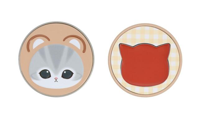 【mofusand×粧美堂 新作コスメ＆雑貨】MD缶マルチカラー／くまにゃん（税込1,650円）