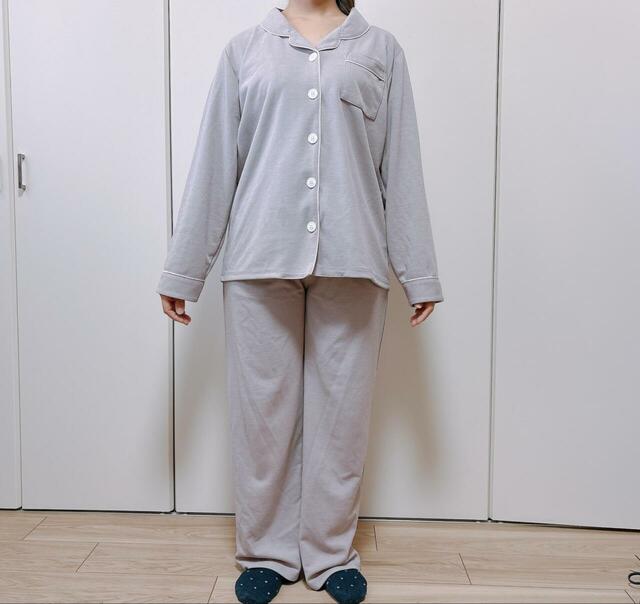 【ニトリ　着るだけで疲労回復リカバリーウェア テーラーパジャマ】着てみて1週間ほど経った頃、偏頭痛の頻度が減る変化が！血行が良くなった影響かもしれません（効果の感じ方には個人差があります）