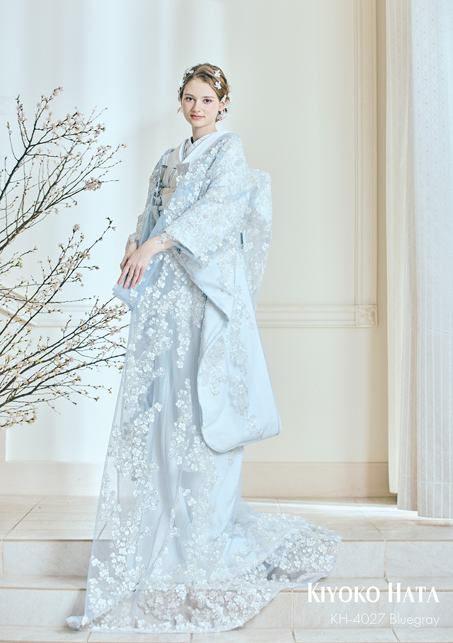 【クラウディア】KIYOKO HATA(キヨコハタ)新作ウェディングドレス|KH-4027_Bluegray