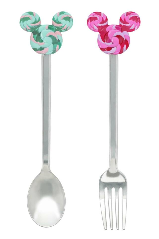 カトラリーセット 2,400円｜ディズニー・パルパルーザ“ヴァネロペのスウィーツ・ポップ・ワールド”グッズ｜販売店舗：東京ディズニーランド「ディズニー＆カンパニー」｜発売日：2026年3月9日（月）
