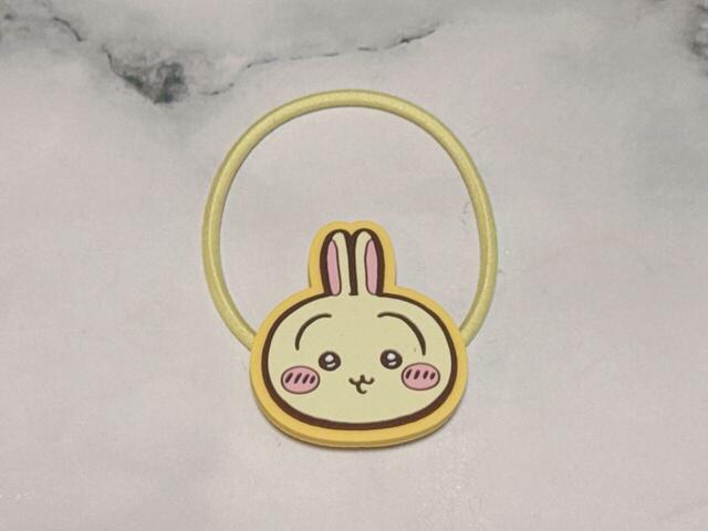 【ちいかわ ラバーヘアゴム】サイズ：＜パーツ＞（約）3.5〜4cm／＜ゴム＞（約）5cm