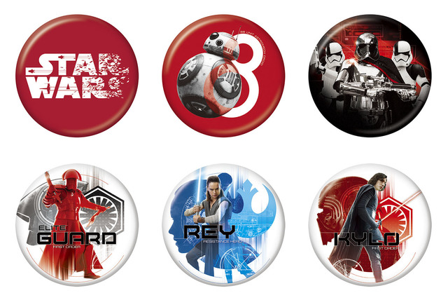 『スター・ウォーズ／最後のジェダイ』オリジナル缶バッジ