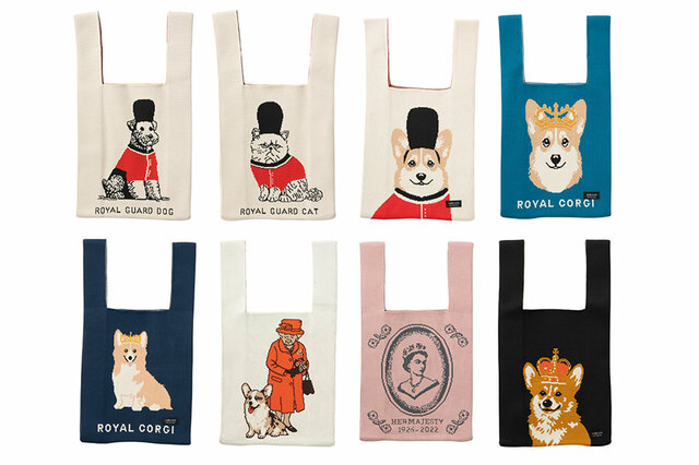【Jubilee ＜ジュビリー＞】ニットトートバッグ 英国 ロイヤルモチーフデザイン 
