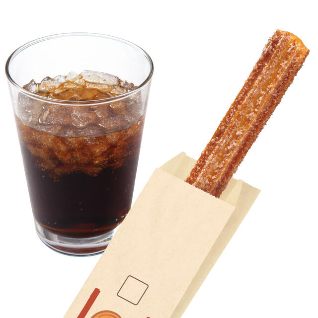 「チュロコンビ」<価格:390円(税込)>【【ロッテリア】ドリンク+サイドメニューのコンビが“390円”から!毎日午後2時からお得な「カフェコンビ」が販売されます!】