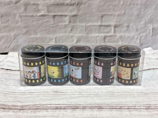 【PLAZA限定】スヌーピー PEANUTS EUREKA エウレカ 写真フィルム缶：価格 972円（税込）