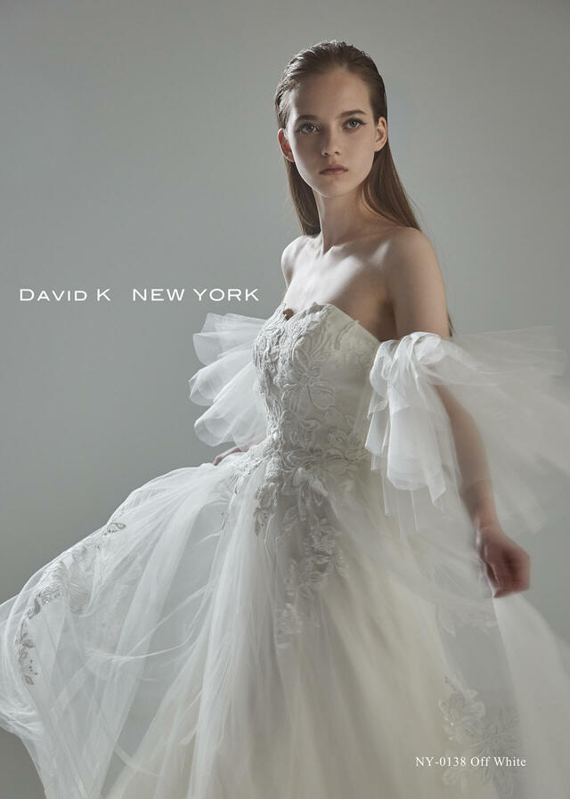 クラウディア｜「DAVID K NEW YORK（デヴィッド ケイ ニューヨーク）新作ウェディングドレス｜NY-0138_Offwhite