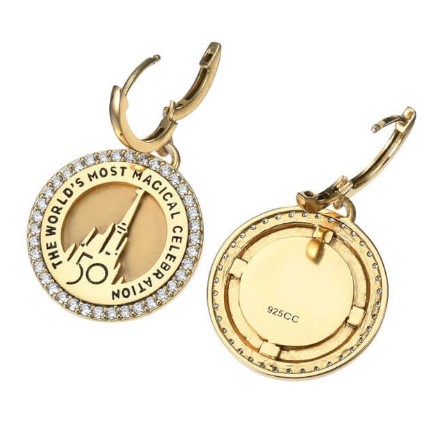 【CRISLU】ピアス 城 WALT DISNEY World 50TH LUXE LOGO 29,700円