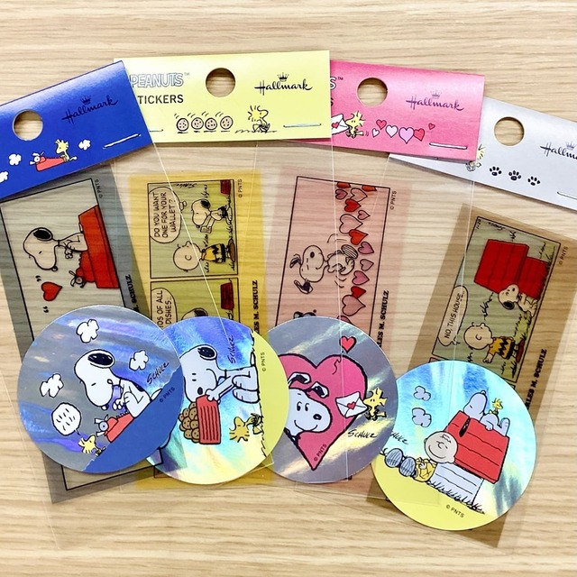 【PEANUTS】シール 全4点／各￥374