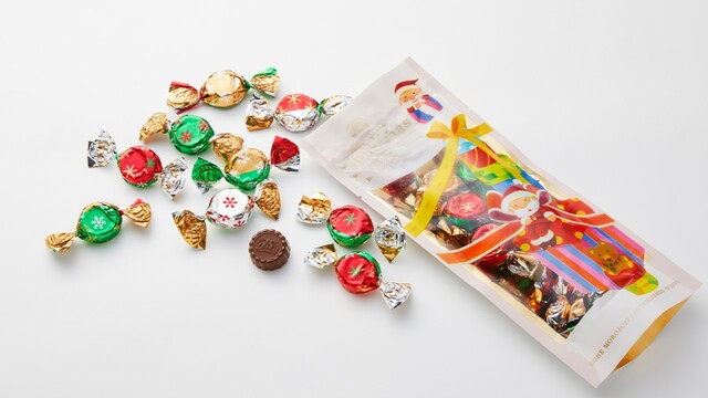 「クリスマスサプライズ」<価格:(1袋)価格:各378円(税込)/(3袋)価格:1,080円(税込)>【クリスマスデザインパッケージやアドベントカレンダーが登場♪「モロゾフ」の2025年クリスマス商品をご紹介!】