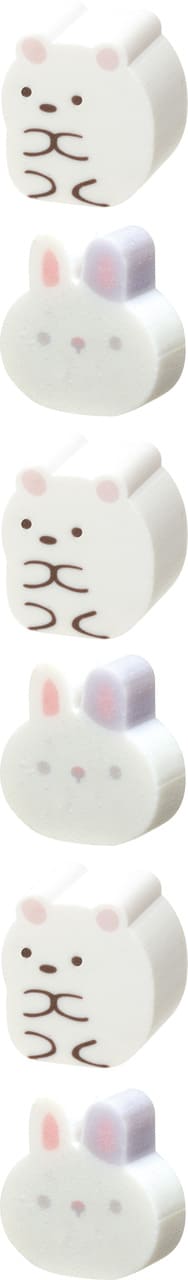 【すみっコぐらし】紫の「パタ2パタメモ」にはしろくま＆うさぎマイスターのミニ消しゴム付き
