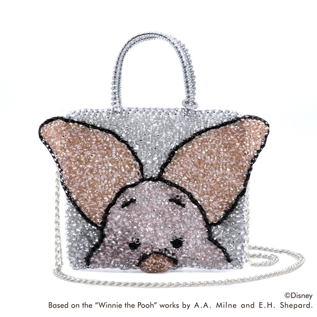 【ANTEPRIMA/WIREBAG・くまのプーさん】「ピグレット」特徴的な耳を立体的にデザイン。3WAYで使える!/サイズ:W18.5、H16cm/価格:55,000円(税込)